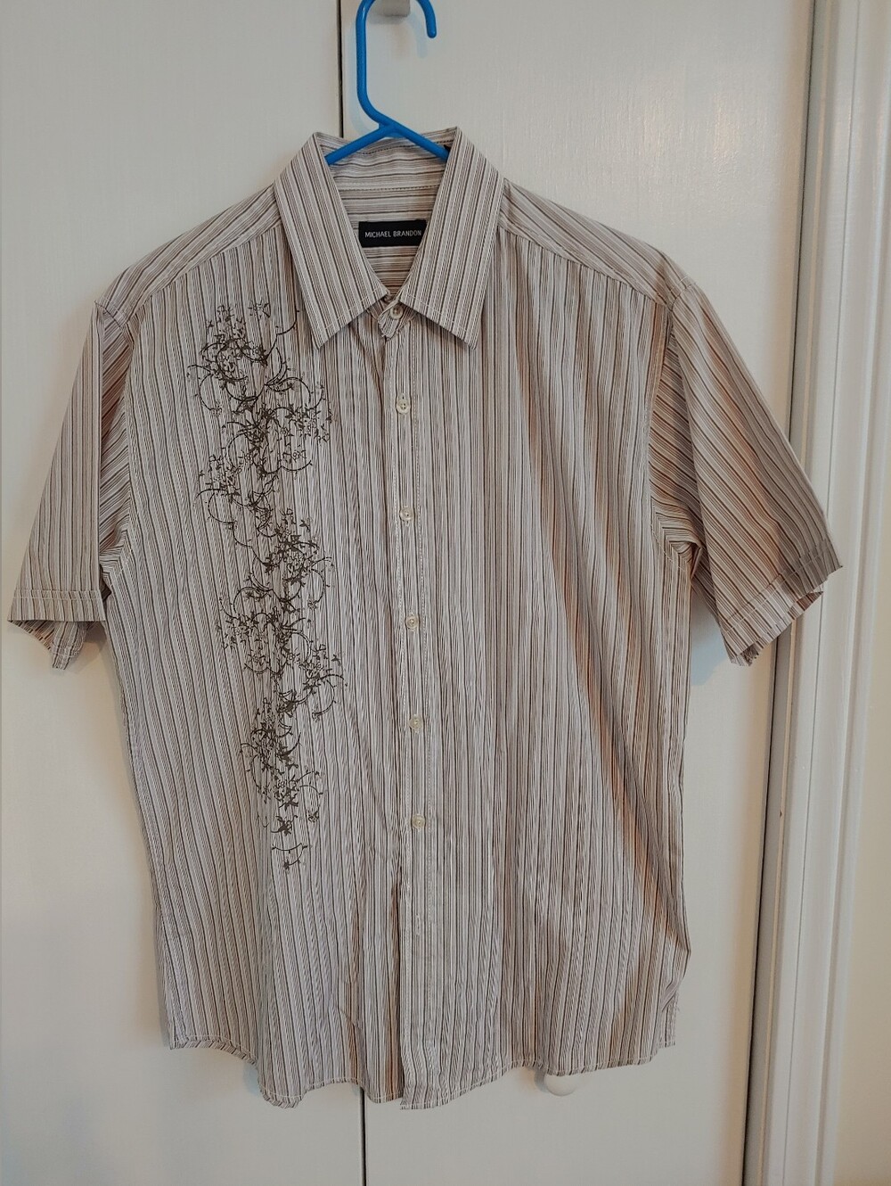 Men's Michael Brandon Short Sleeve Shirt - Size Large